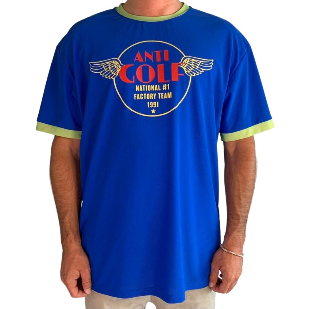 Golfwang Anti Golf Blue Ringer Tee - M